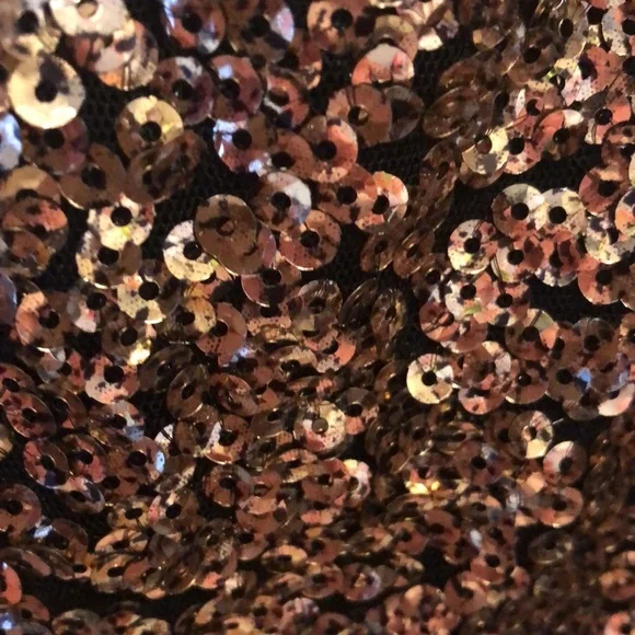 Sequined Cold-shoulder Mini Dress - Picture 2 of 7